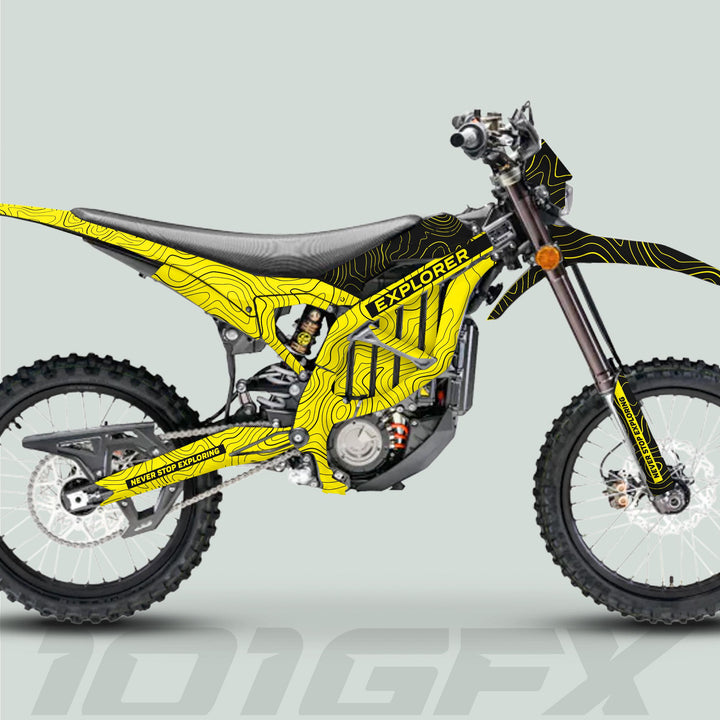 Surron Ultra Bee Graphics Kit EXPLORER YELLOW BLACK
