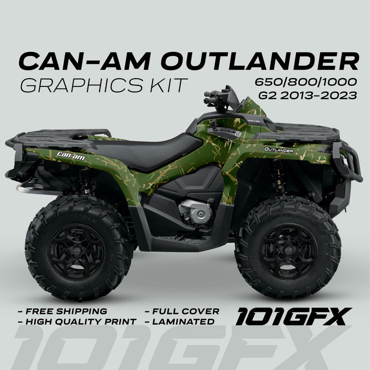 Can-Am OUTLANDER G2 Graphics kit SCRATCHY EARTH