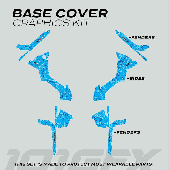 Can-Am OUTLANDER G2 Graphics kit SCRATCHY BLUE