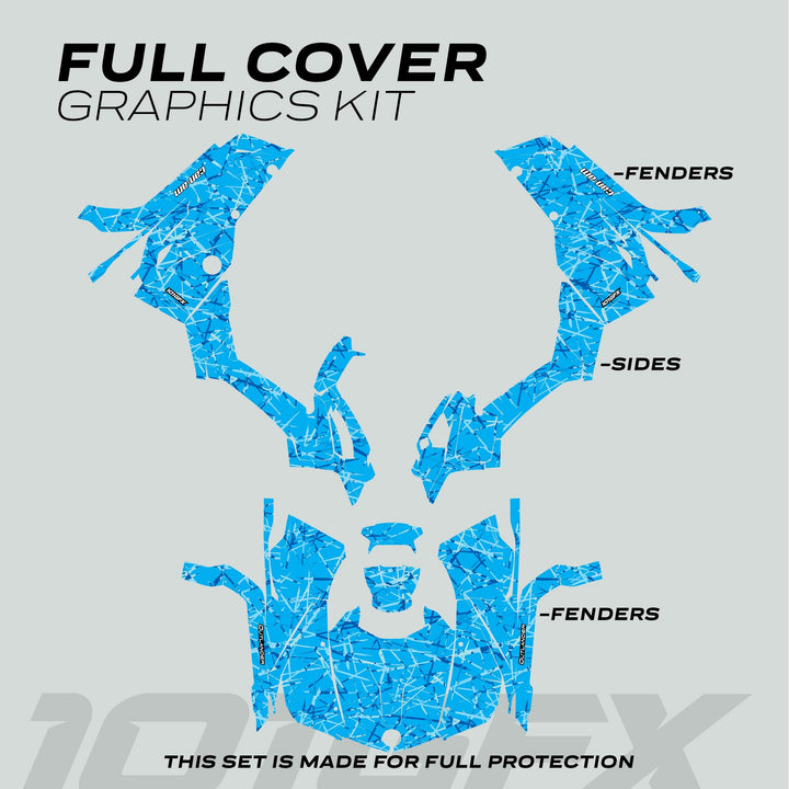 Can-Am OUTLANDER G2 Graphics kit SCRATCHY BLUE