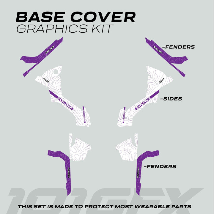 Can-Am OUTLANDER G2 Graphics kit EXPLORER White Purple