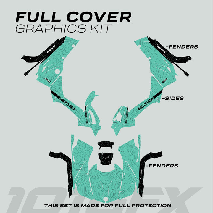 Can-Am OUTLANDER G2 Graphics kit EXPLORER Mint Black