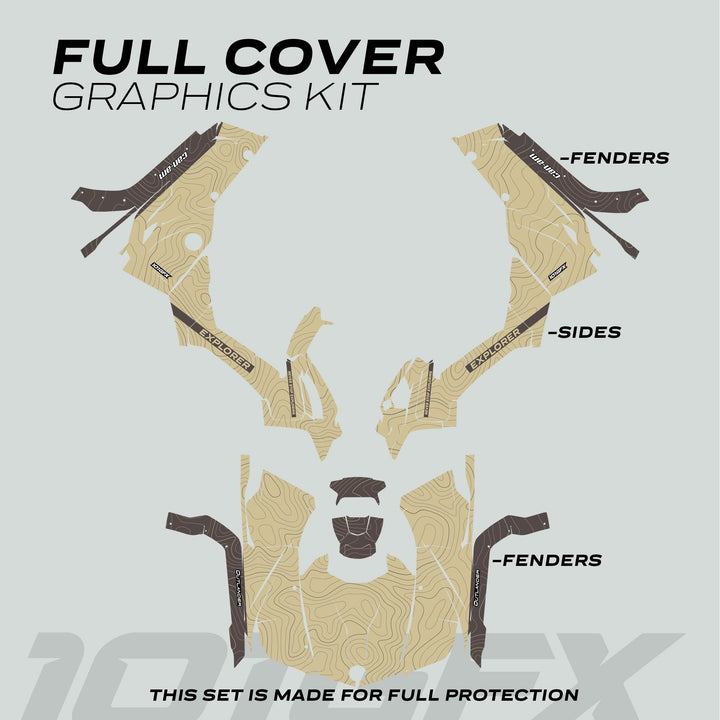Can-Am OUTLANDER G2 Graphics kit EXPLORER Sand Earth