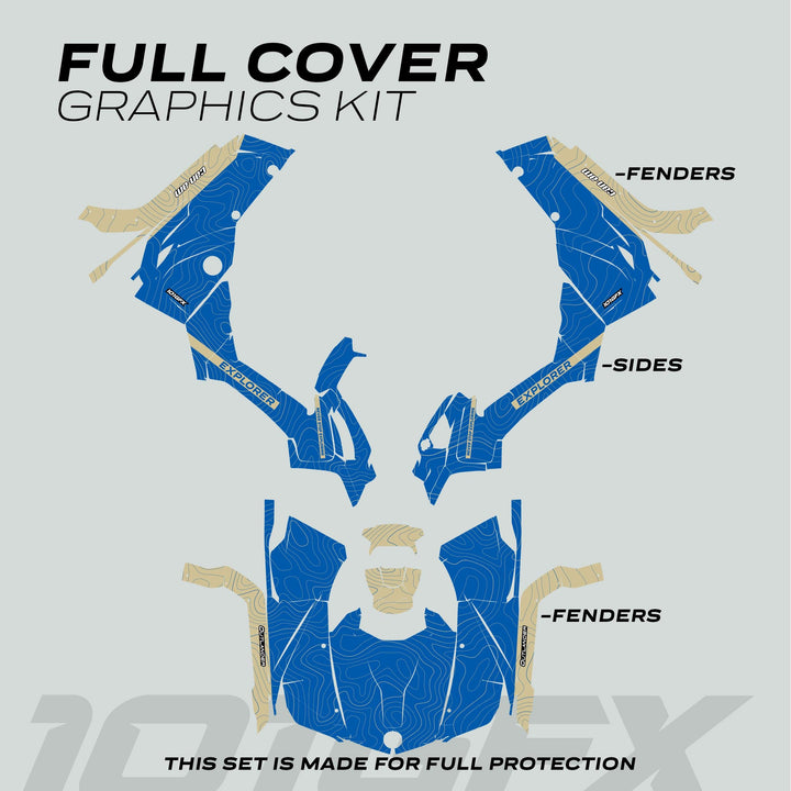 Can-Am OUTLANDER Graphics kit EXPLORER Blue Sand
