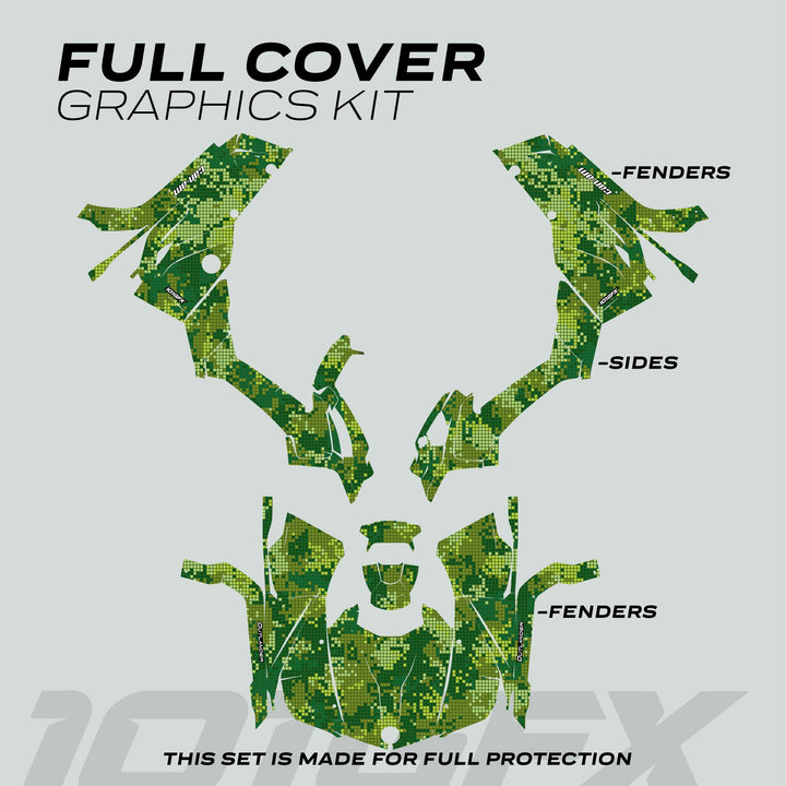 Can-Am OUTLANDER Graphics kit DIGITAL CAMO Green