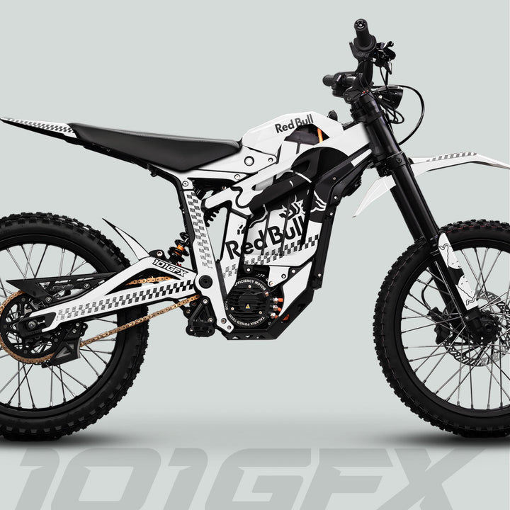 Talaria Sting MX5 PRO Graphics Kit RBULL MONO White Black Decals