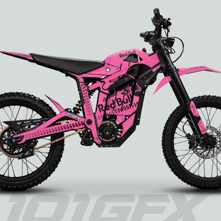Talaria Sting MX5 PRO Graphics Kit RBULL MONO Pink Black Decals
