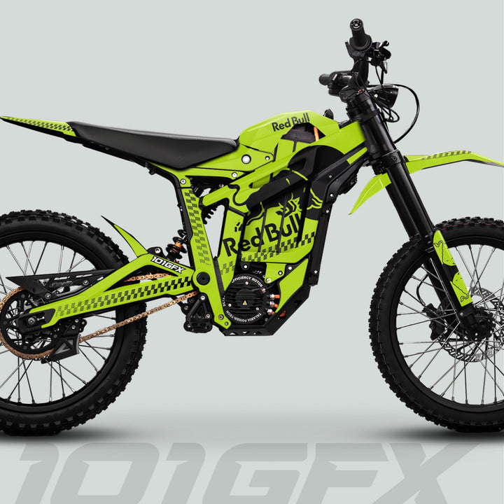 Talaria Sting MX5 PRO Graphics Kit RBULL MONO Green Black Decals