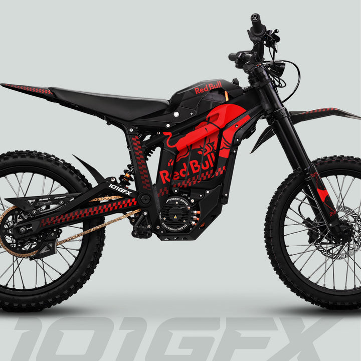 Talaria Sting MX5 PRO Graphics Kit RBULL MONO Black Red Decals