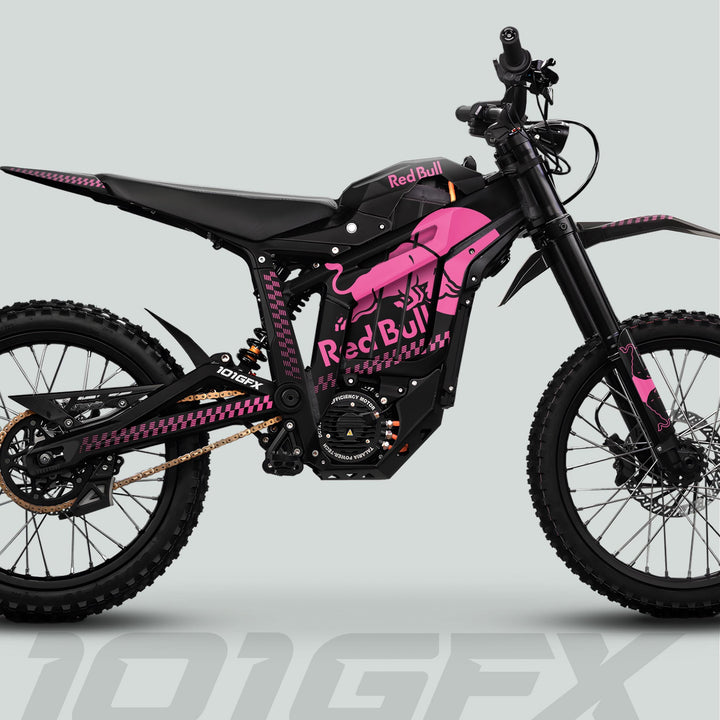 Talaria Sting MX5 PRO Graphics Kit RBULL MONO Black Pink Decals