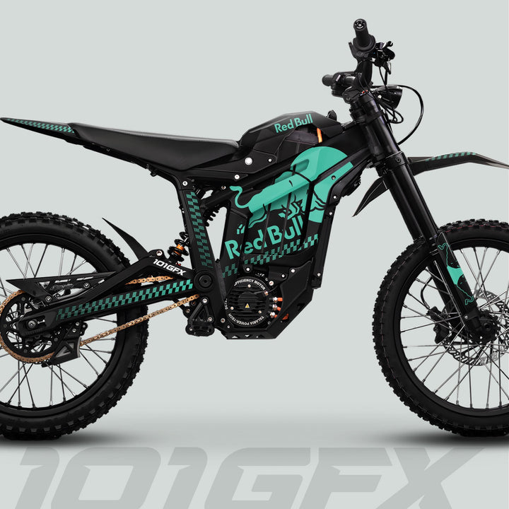 Talaria Sting MX5 PRO Graphics Kit RBULL MONO Black Mint Decals