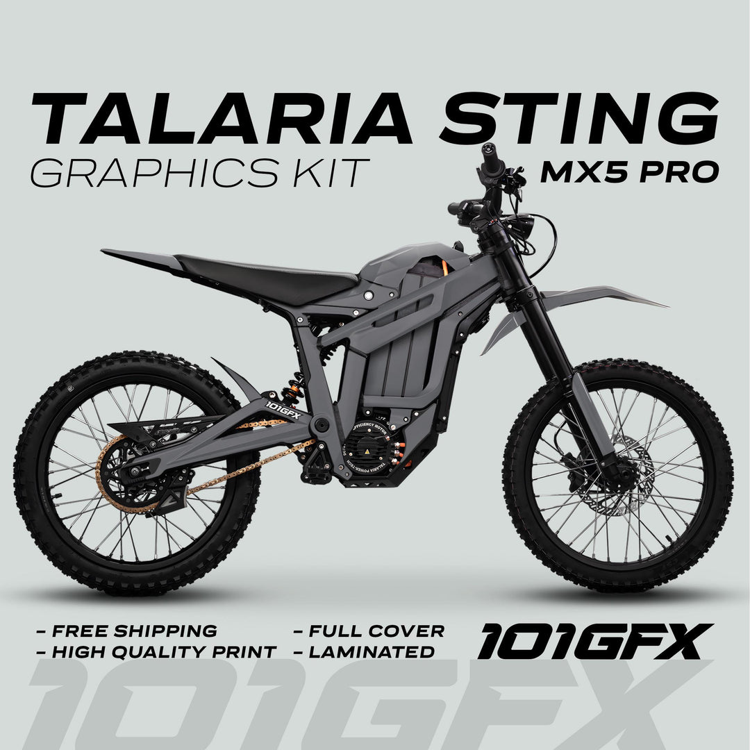 Talaria Sting MX5 PRO Graphics Kit SOLID COLOR Grey Decals