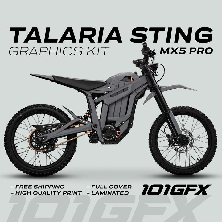 Talaria Sting MX5 PRO Graphics Kit SOLID COLOR Grey Decals