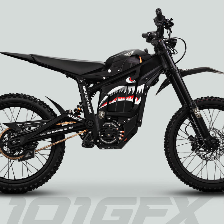 Talaria Sting MX5 PRO Graphics Kit MILITARY SHARK Black Decals