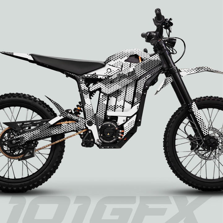 Talaria Sting MX5 PRO Graphics Kit HEXOCAM WHITE Decals
