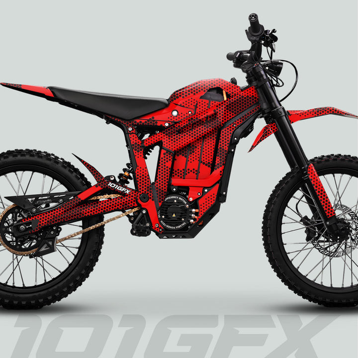 Talaria Sting MX5 PRO Graphics Kit HEXOCAM RED Decals
