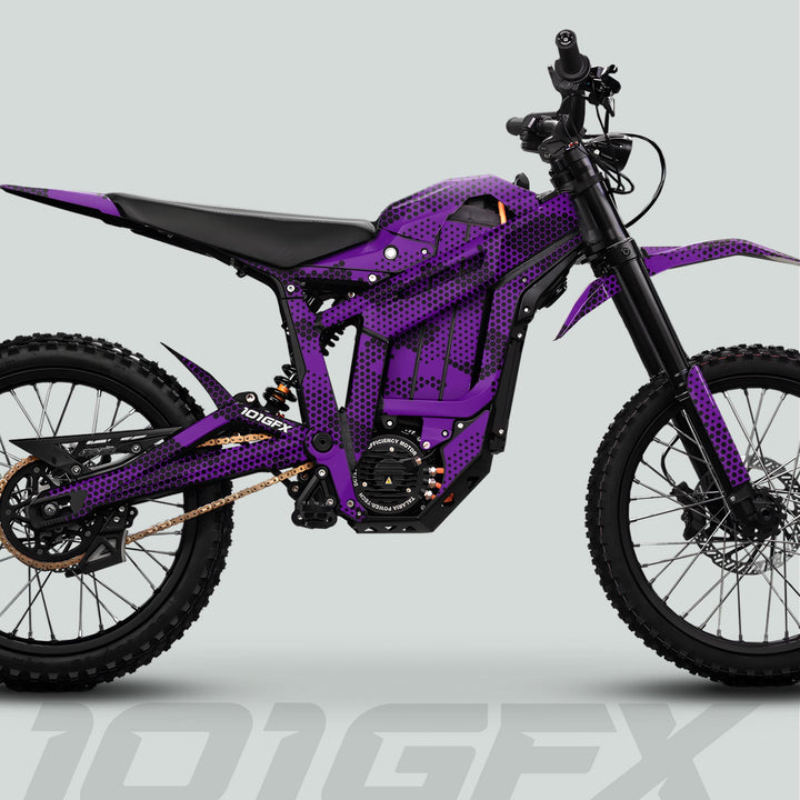 Talaria Sting MX5 PRO Graphics Kit HEXOCAM PURPLE Decals