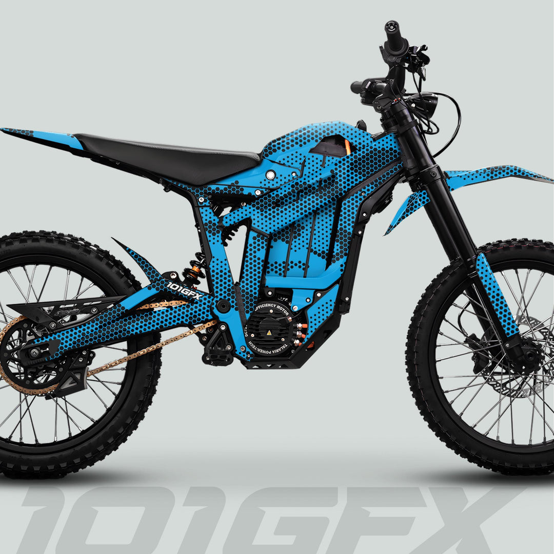 Talaria Sting MX5 PRO Graphics Kit HEXOCAM CYAN Decals