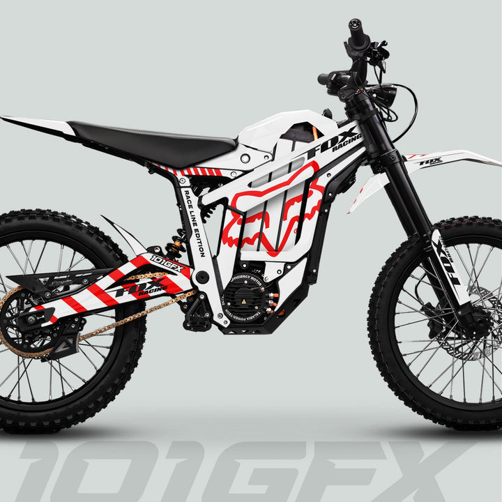 Talaria Sting MX5 PRO Graphics Kit FOX RACELINE White Red Decals