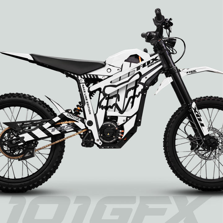 Talaria Sting MX5 PRO Graphics Kit FOX RACELINE White Black Decals
