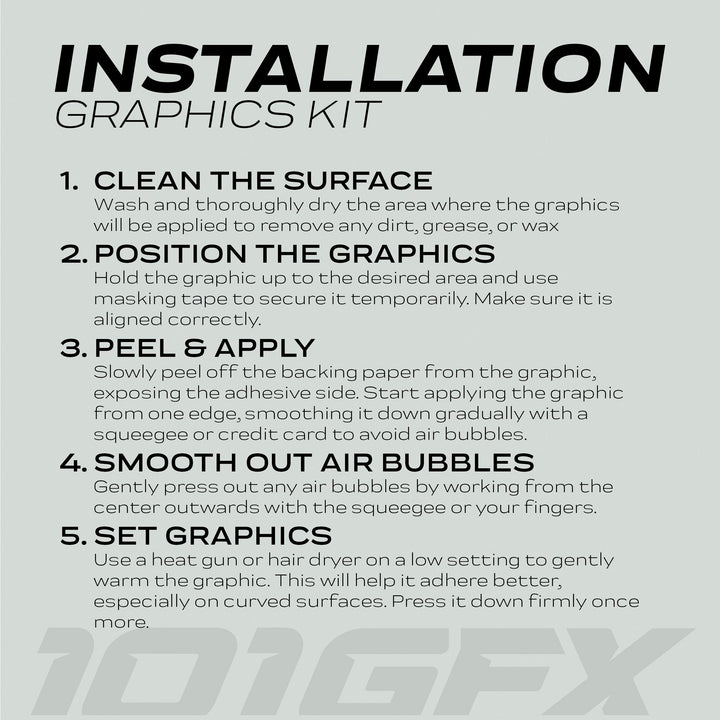 Talaria Sting MX5 PRO Graphics Kit FOX STRIPES Black Green Decals
