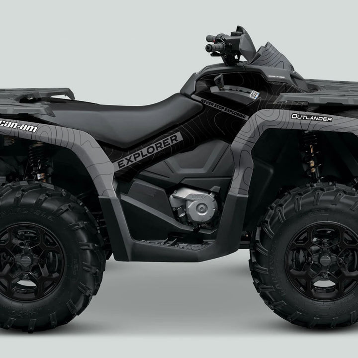 Can-Am OUTLANDER Graphics kit EXPLORER Black Grey