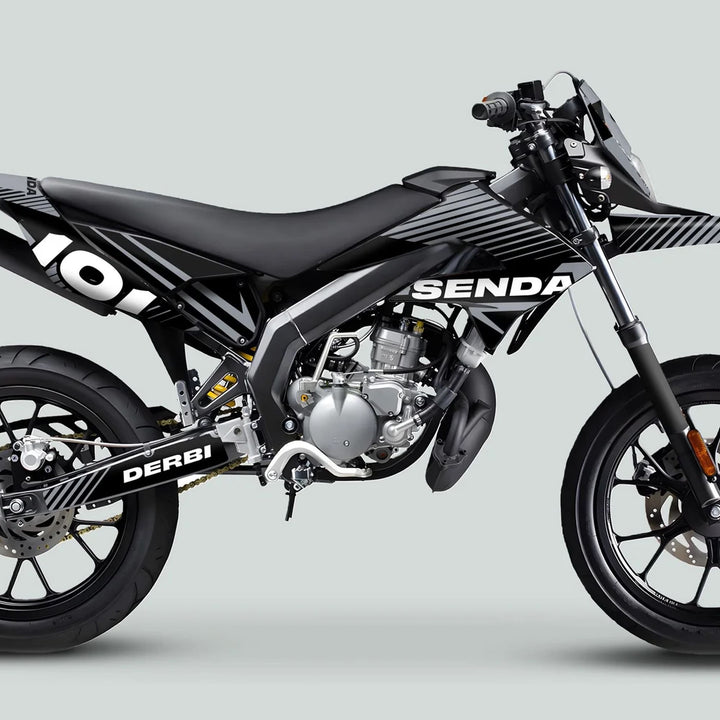 Derbi Senda Graphics Kit X-Treme 2011-2017 LINE SPACE Black Grey