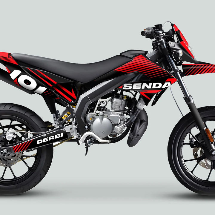 Derbi Senda Graphics Kit X-Treme 2011-2017 LINE SPACE Black Red