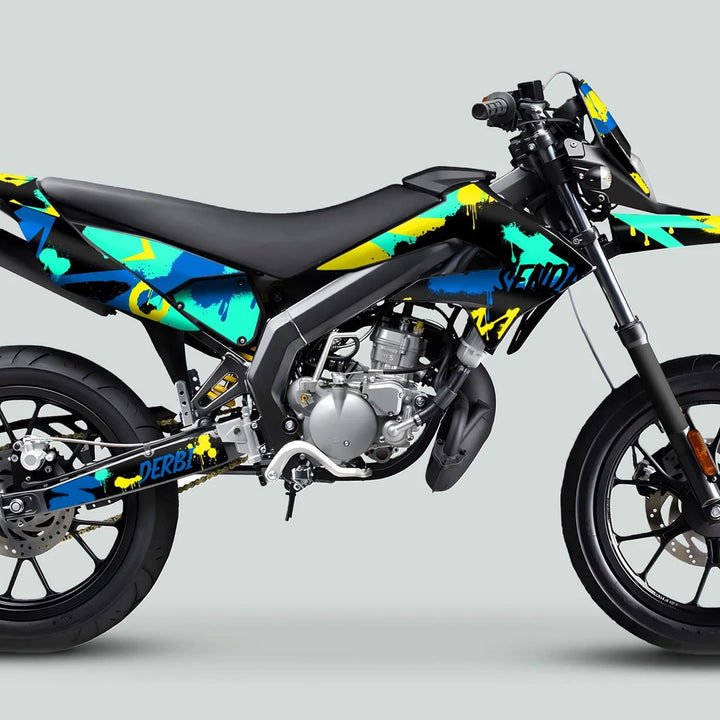 Derbi Senda Graphics Kit X-Treme 2011-2017 SPLASH BLUE MINT