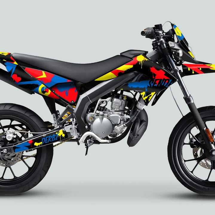 Derbi Senda Graphics Kit X-Treme 2011-2017 SPLASH BLUE RED