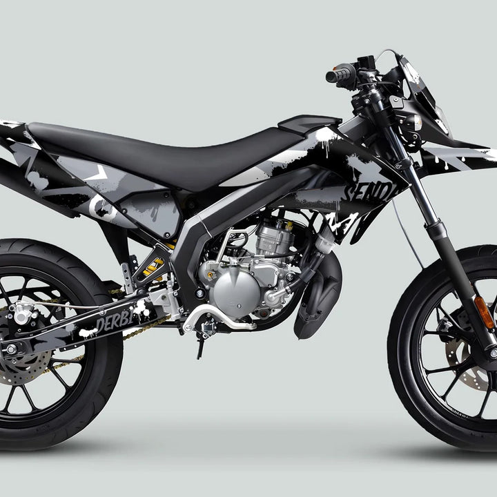 Derbi Senda Graphics Kit X-Treme 2011-2017 SPLASH GREY WHITE