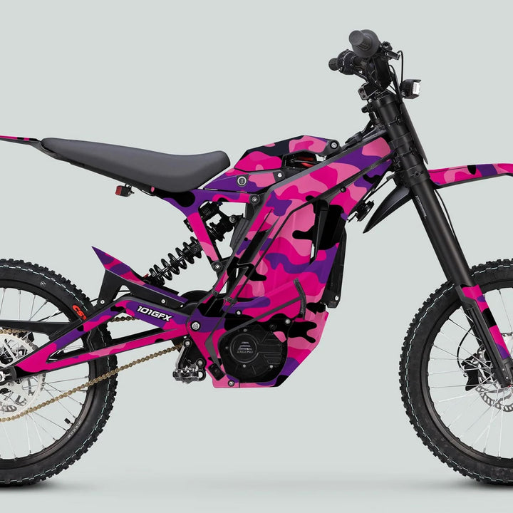 E Ride Pro SS Graphics Kit CAMOUFLAGE PINKY