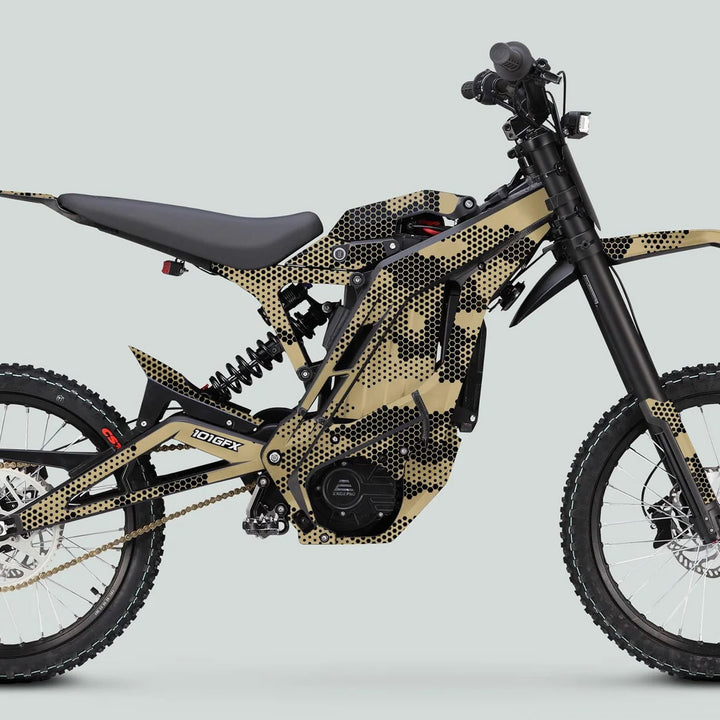 E Ride Pro SS Graphics Kit HEXOCAM SAND