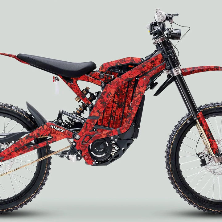Surron Light Bee X Graphics Kit SQUARE TEK Red