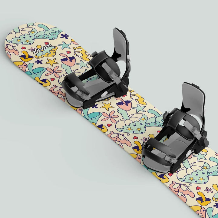 Snowboard Wrap MAGIC MUSHROOMS Snowboard sticker skin decals stickers
