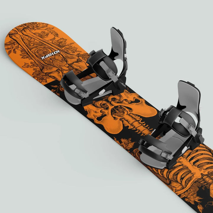 Snowboard Wrap RIDER FOREVER ORANGE Snowboard sticker skin decals stickers
