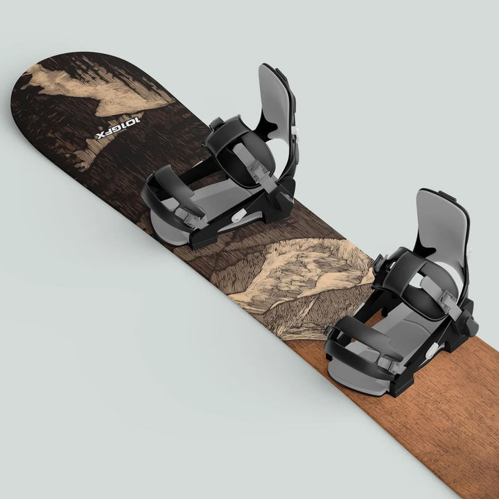 Snowboard Wrap WOODCUT MOONLIGHT Snowboard sticker skin decals stickers