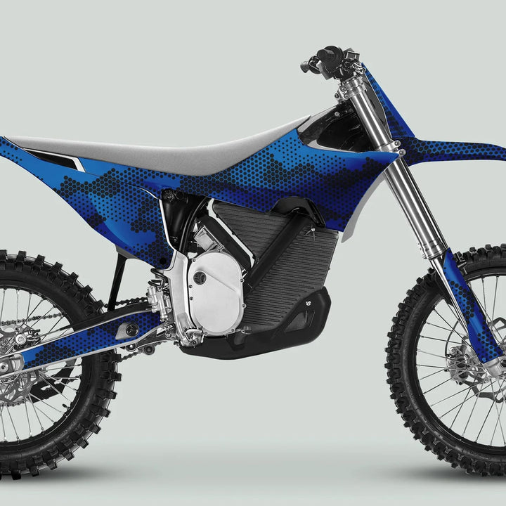 Stark Varg Graphics Kit HEXOCAM BLUE Decals Stickers