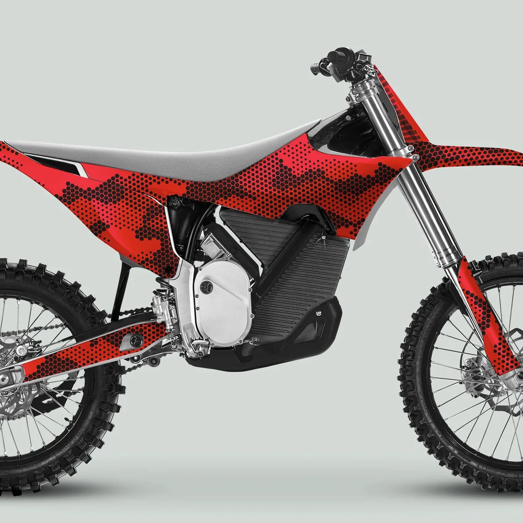 Stark Varg HEXOCAM Red Graphics Kit Decals – 101GFX