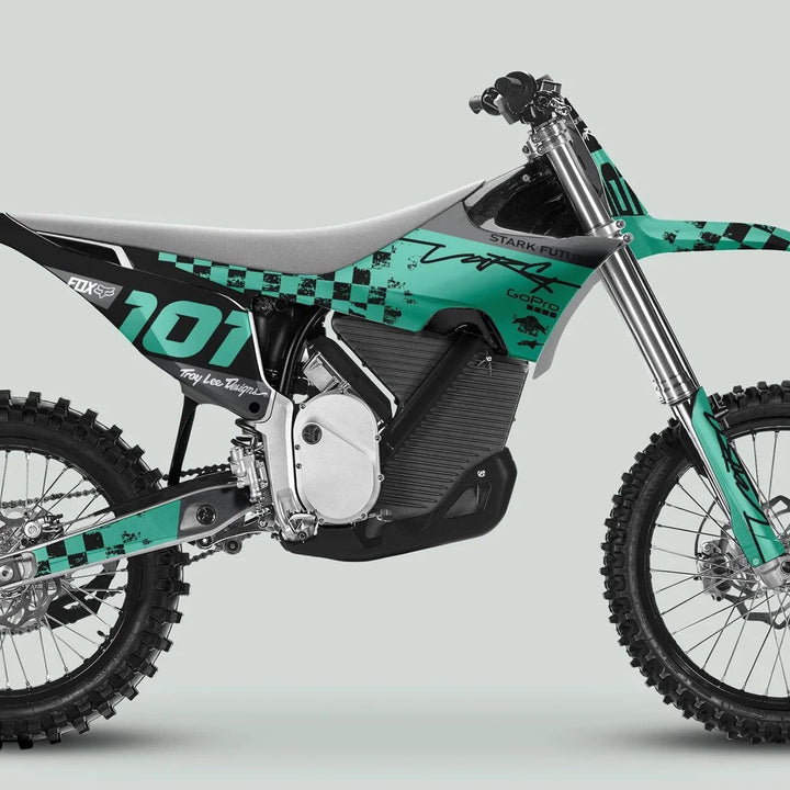 Stark Varg Graphics Kit RACE BLACK Mint Decals Stickers