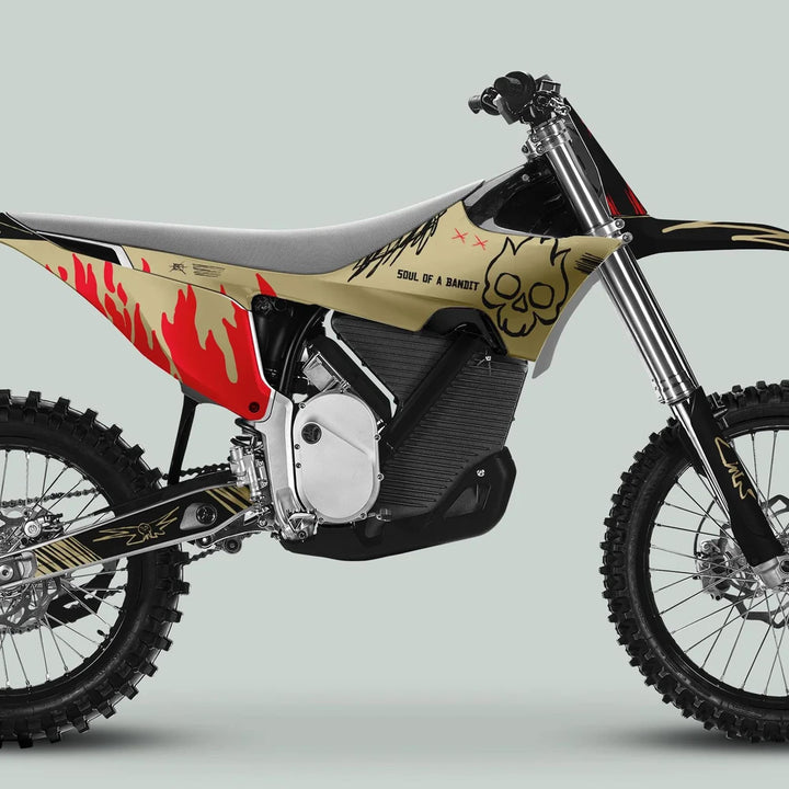 Stark Varg Graphics Kit SOUL FLAME Sand Red Decals Stickers
