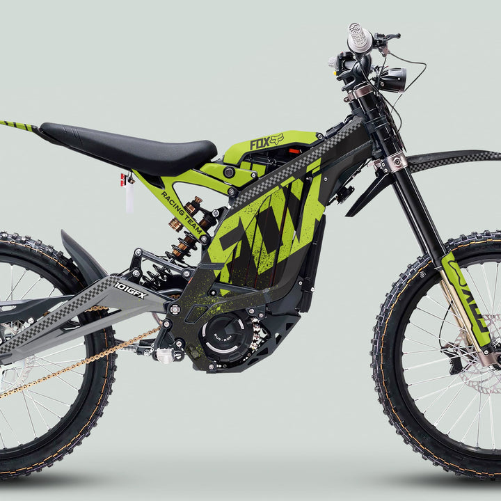 Surron Light Bee X Graphics Kit FOX DUST Black Green
