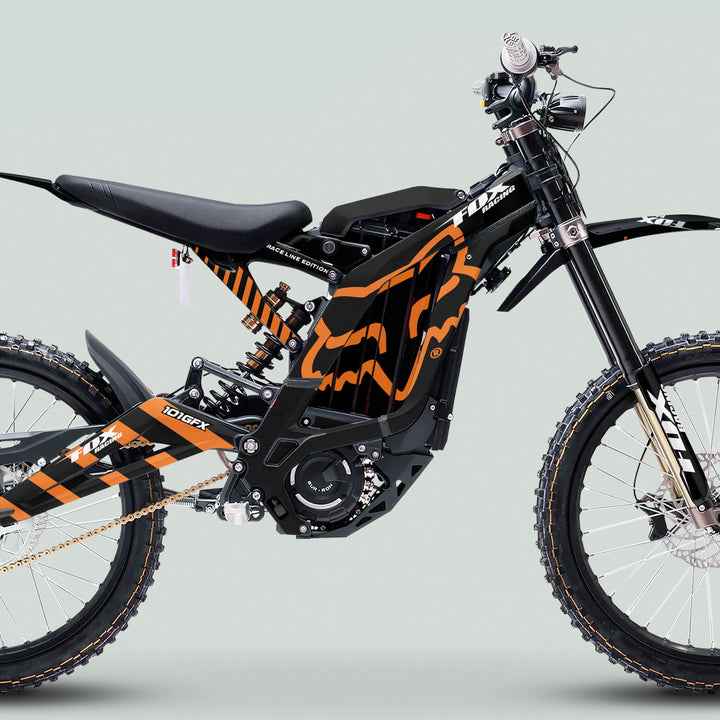 Surron Light Bee X Graphics Kit FOX RACE LINE Black Orange