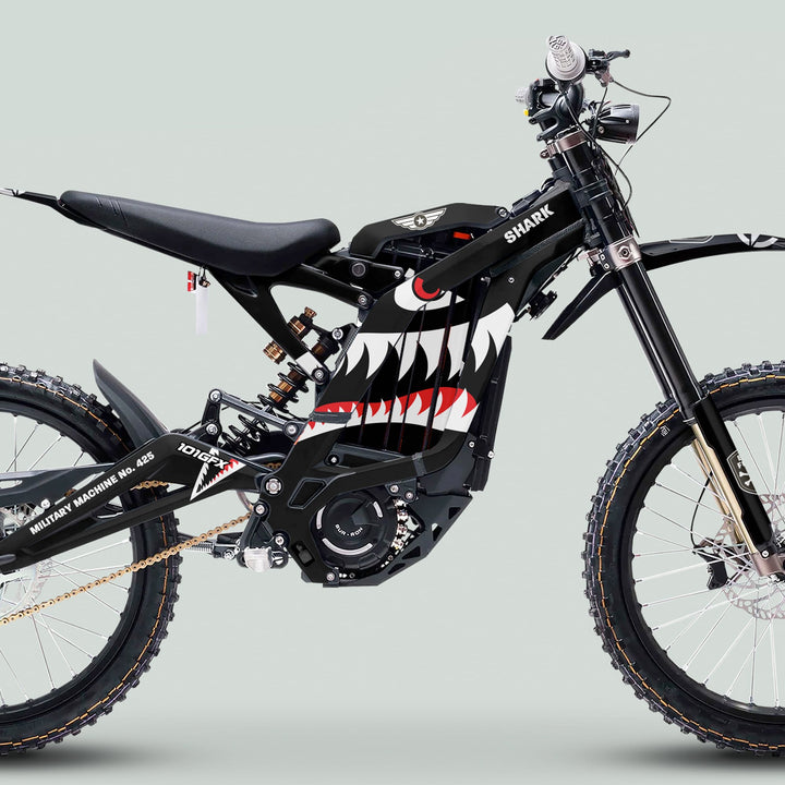 Surron Light Bee X Graphics Kit MILITARY SHARK Black