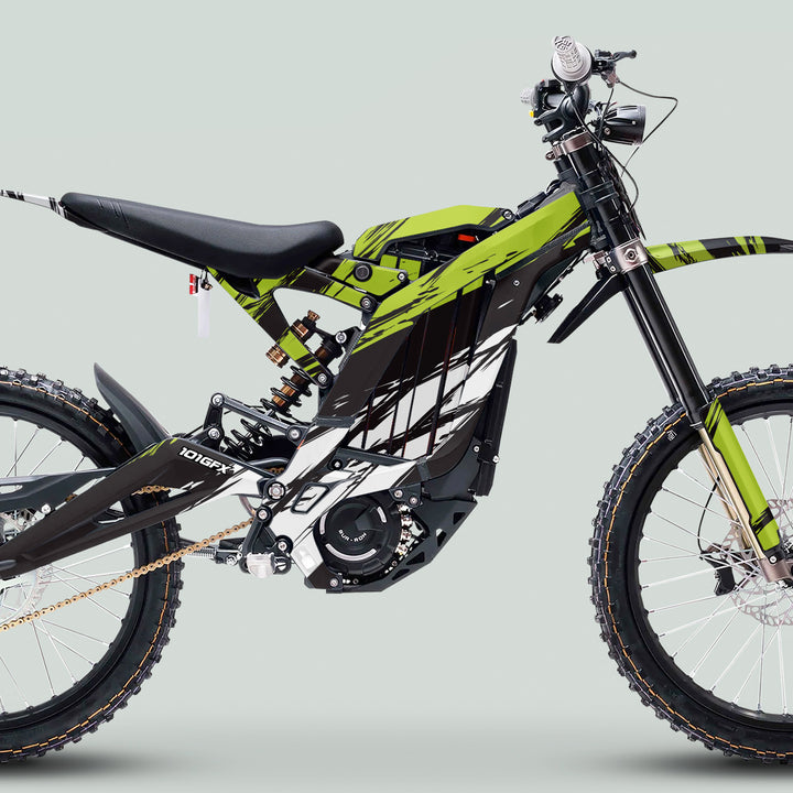 Surron Light Bee X Graphics Kit SLICE BLACK Green
