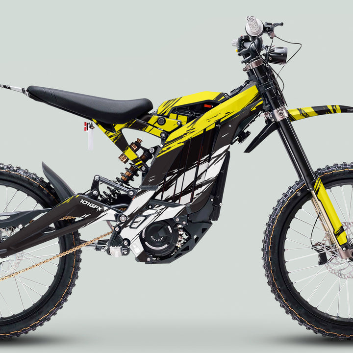 Surron Light Bee X Graphics Kit SLICE BLACK Yellow