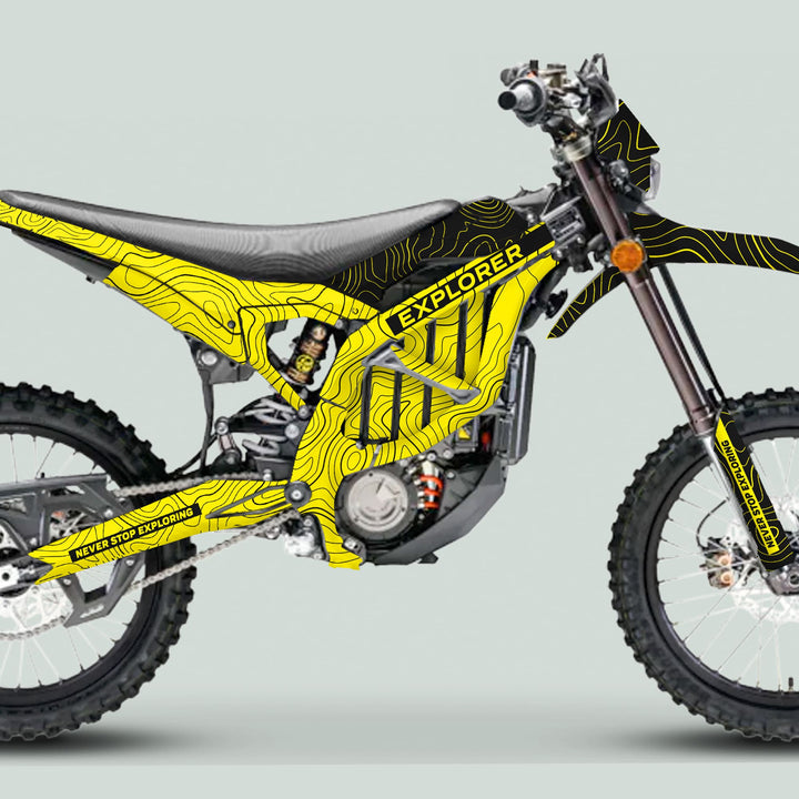 Surron Ultra Bee Graphics Kit EXPLORER YELLOW BLACK