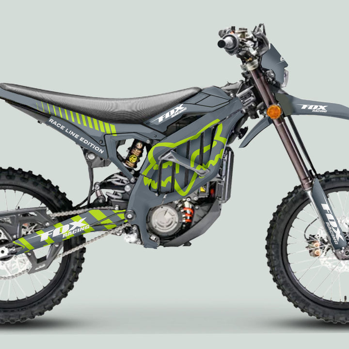 Surron Ultra Bee Graphics Kit FOX RACE LINE Grey Green