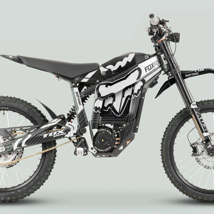 Talaria Sting MX3 MX4 Graphics Kit FOX STRIPES Black White