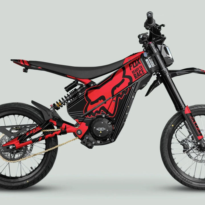 Talaria XXX Graphics Kit FOX STRIPES Black Red